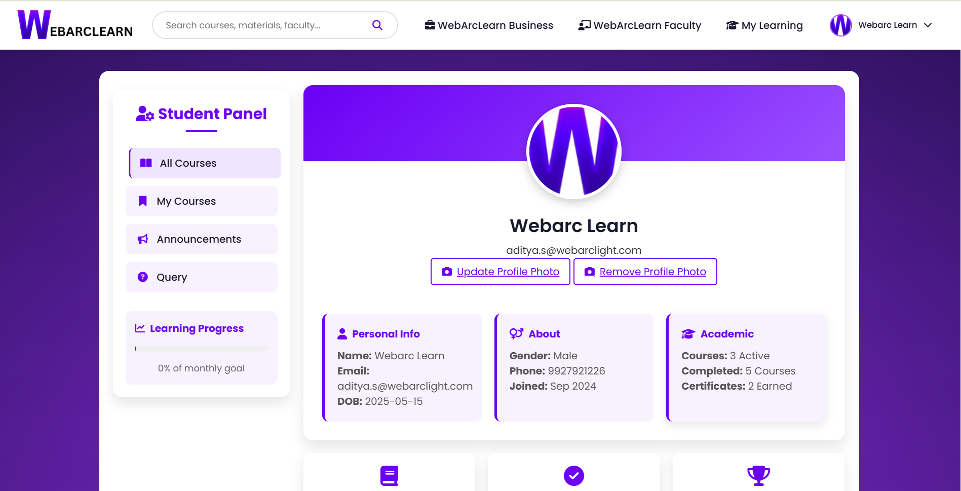 Student Dashboard